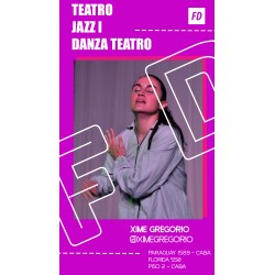TEATRO - Ximena Gregorio - LUNES 09:30hs - Open Level - Florida 550