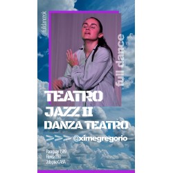 DANZA TEATRO - Xime Gregorio - VIERNES 11:30hs - Open Level - Florida 550